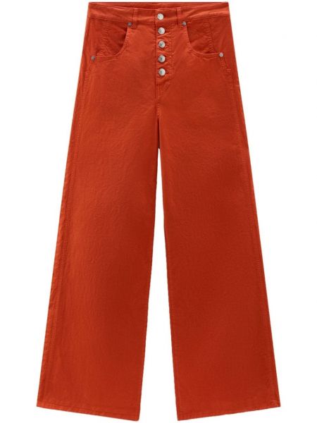 Spodnie relaxed fit Woolrich pomarańczowe