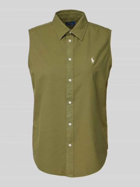 Koszula bawełniana Polo Ralph Lauren zielona