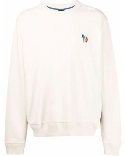 Bomull sweatshirt Ps Paul Smith hvit