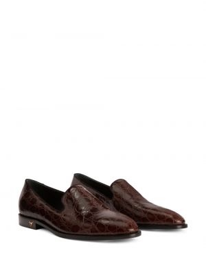 Nahast loafer-kingad Giuseppe Zanotti pruun