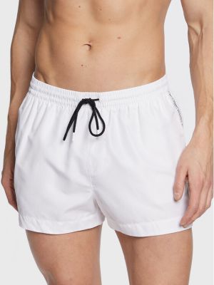 Szorty Calvin Klein Swimwear białe