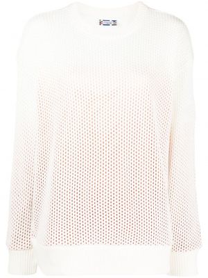 Мрежест пуловер Missoni бяло
