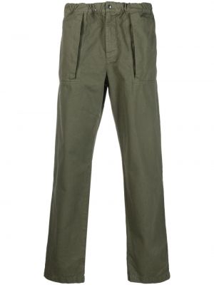 Βαμβακερό παντελόνι με ίσιο πόδι Aspesi πράσινο