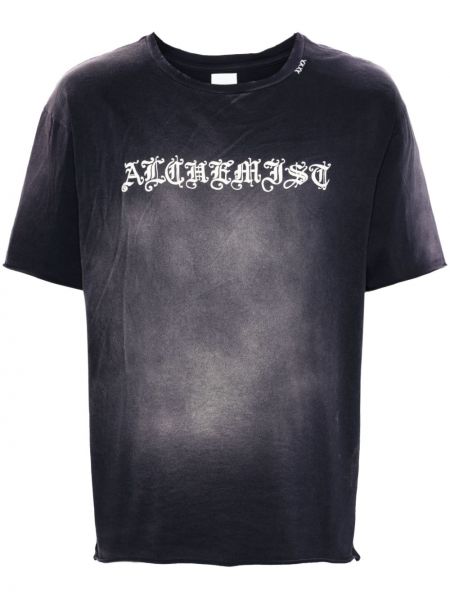 T-shirt di cotone Alchemist nero