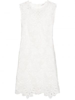 Nėriniuotas mini suknele Ermanno Scervino balta