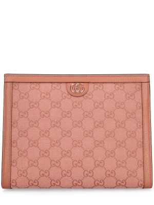 Кожени чанта тип „портмоне“ Gucci розово