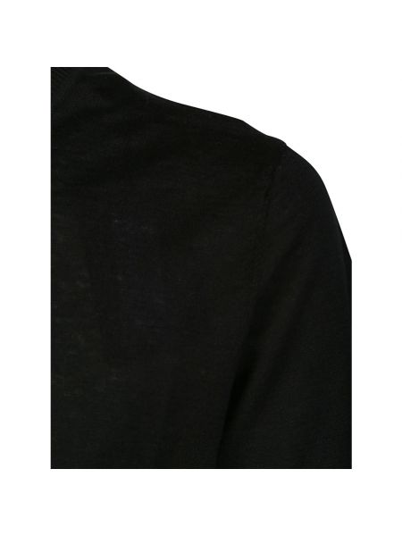 Camisa de lino de algodón casual Paolo Pecora negro