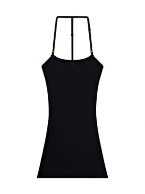 Платье мини Courrèges черное