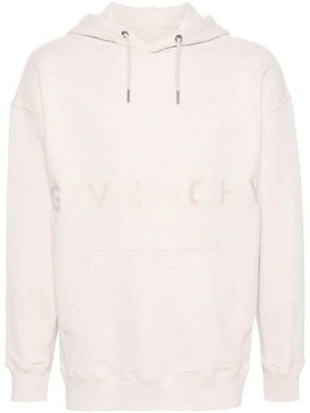 Siuvinėtas džemperis su gobtuvu Givenchy rožinė