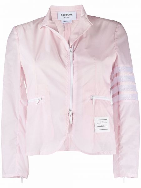 Облегченная куртка с нашивками Thom Browne, розовая