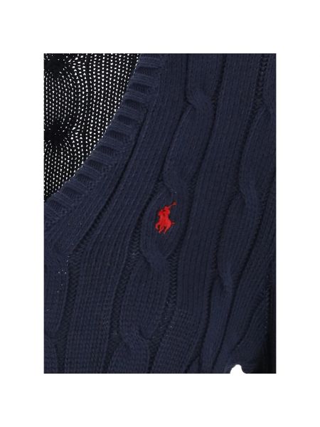 Jersey de punto de tela jersey con trenzado Ralph Lauren azul
