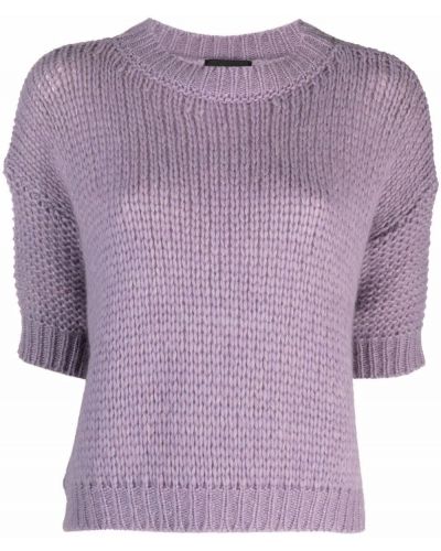 Jersey de punto manga corta de tela jersey Roberto Collina violeta