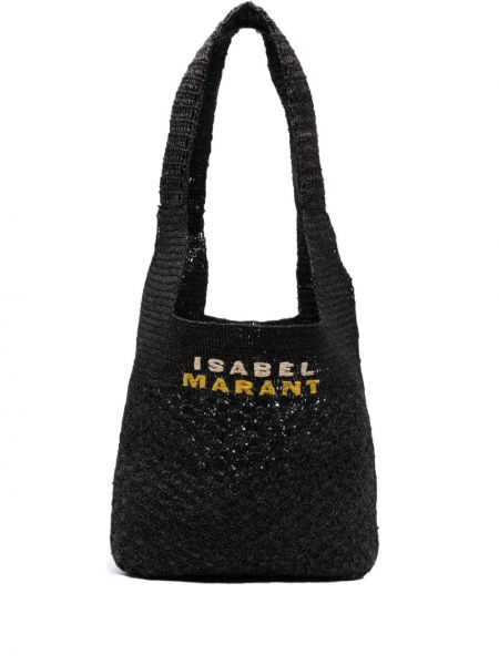 Τσάντα shopper Isabel Marant μαύρο