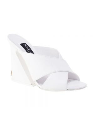 Sandały w geometryczne wzory Dolce And Gabbana białe
