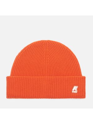 Шерстяная шапка K-way оранжевая
