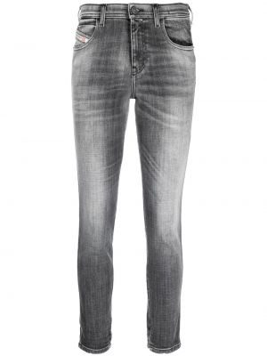 Skinny fit-jeans Diesel grå