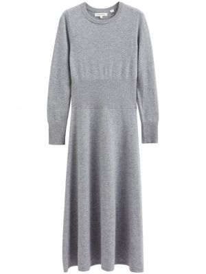Midi haljina s okruglim izrezom Chinti & Parker siva