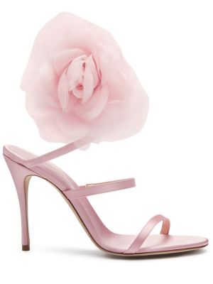 Sandali di raso Magda Butrym rosa