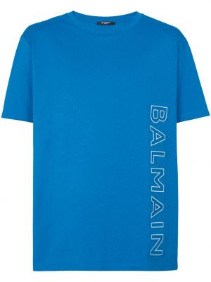 T-shirt aus baumwoll mit print Balmain