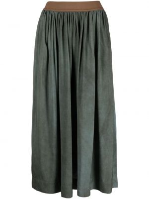 Midi sukňa s abstraktným vzorom Uma Wang zelená