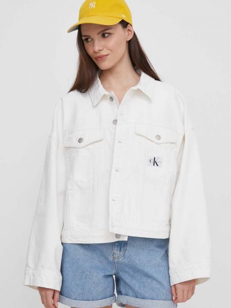 Traper jakna oversized Calvin Klein Jeans bež