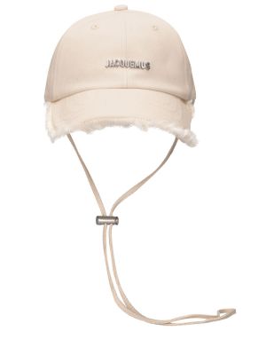Bavlnená čiapka Jacquemus biela