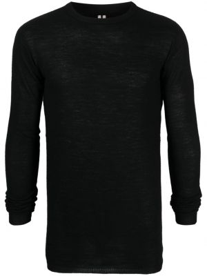 Vlněný svetr Rick Owens černý