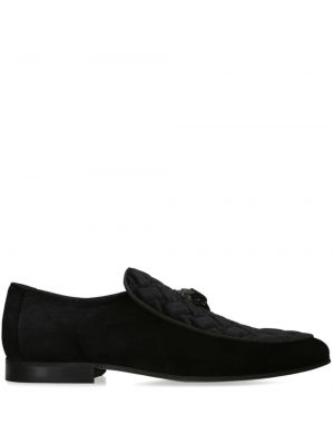 Pantofi loafer de catifea Kurt Geiger London negru