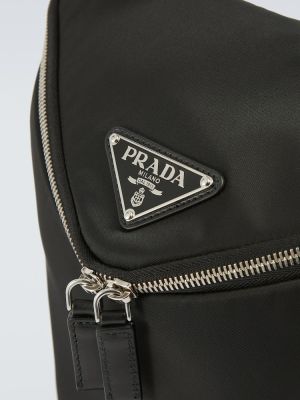 Najlonski ruksak Prada crna