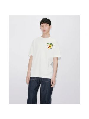 Camiseta de algodón con estampado con rayas de tigre Kenzo