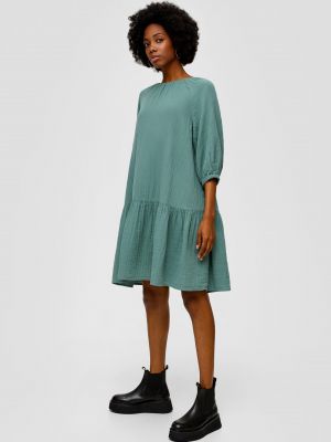 Košeľové šaty Qs By S.oliver zelená