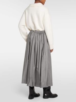 Plisovaná dlhá sukňa 's Max Mara sivá