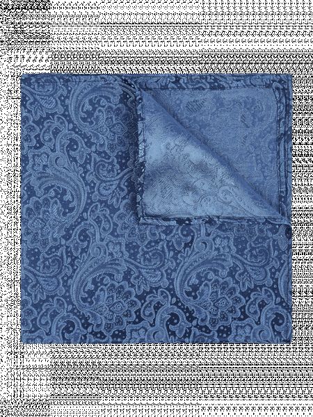 Jedwabny krawat Monti niebieski
