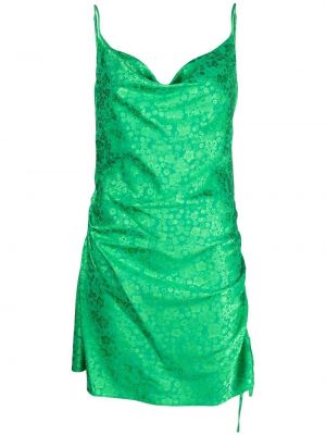 Mini-abito in tessuto jacquard P.a.r.o.s.h. verde