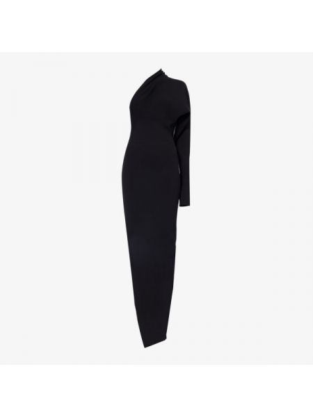 Асимметричное длинное платье Rick Owens черное