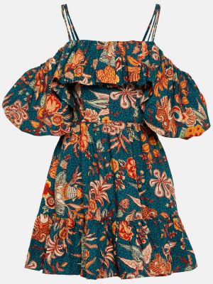 Mini robe en coton à fleurs Ulla Johnson