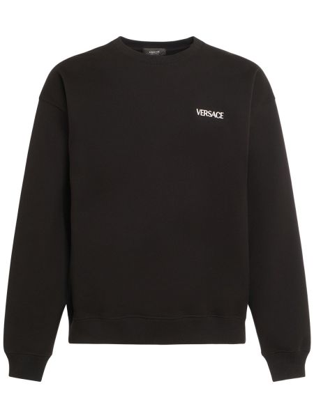 Trykt sweatshirt Versace svart