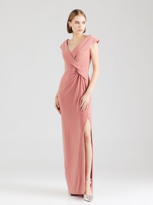 Večerna obleka Lauren Ralph Lauren roza