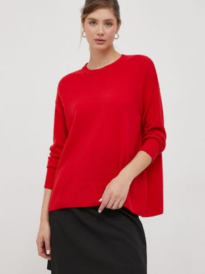 Czerwony sweter wełniany Sisley