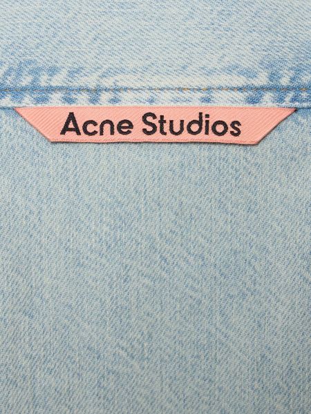 Džinsiniai marškiniai trumpomis rankovėmis Acne Studios