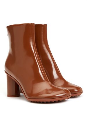Кожаные ботинки Bottega Veneta коричневые
