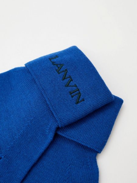 Перчатки Lanvin синие