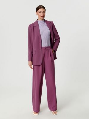 Pantaloni cu croială lejeră Sinsay violet