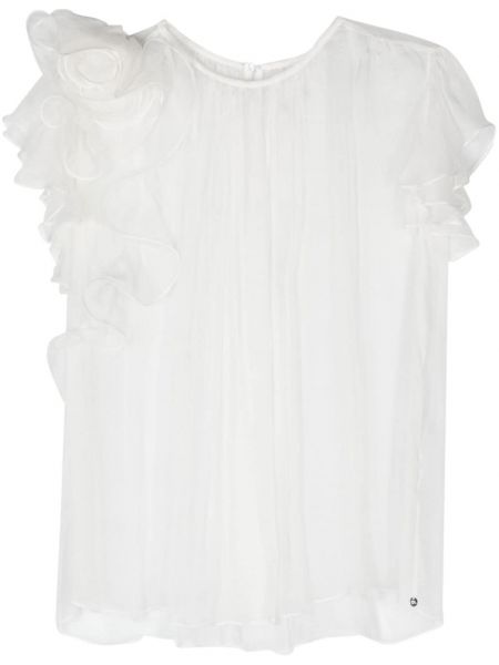 Svilena bluza s cvetličnim vzorcem Nissa