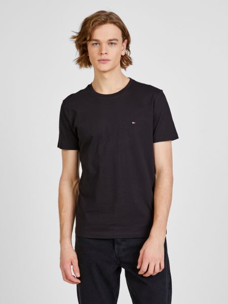 Polo krekls ar apdruku Tommy Hilfiger melns