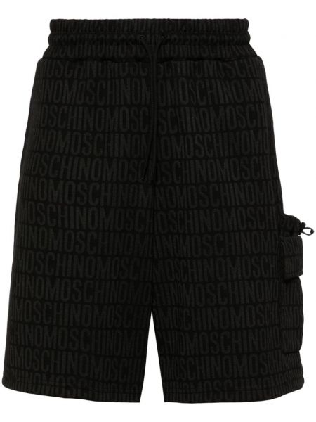 Painettu shortsit Moschino musta