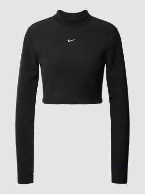 Czarna bluzka z długim rękawem Nike