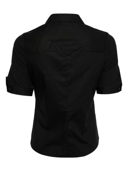 Kokvilnas polo krekls no modāla Rag & Bone melns