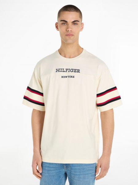 Polo marškinėliai Tommy Hilfiger smėlinė