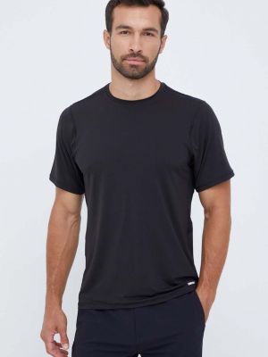 Sportska majica s printom kratki rukavi Helly Hansen crna